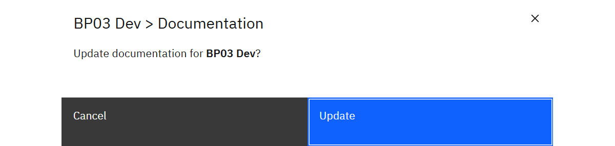 Manual update confirmation