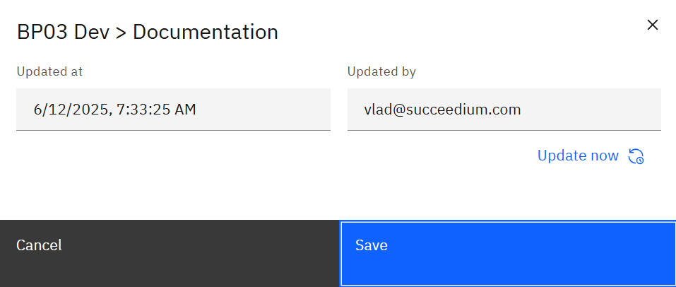 Content settings modal